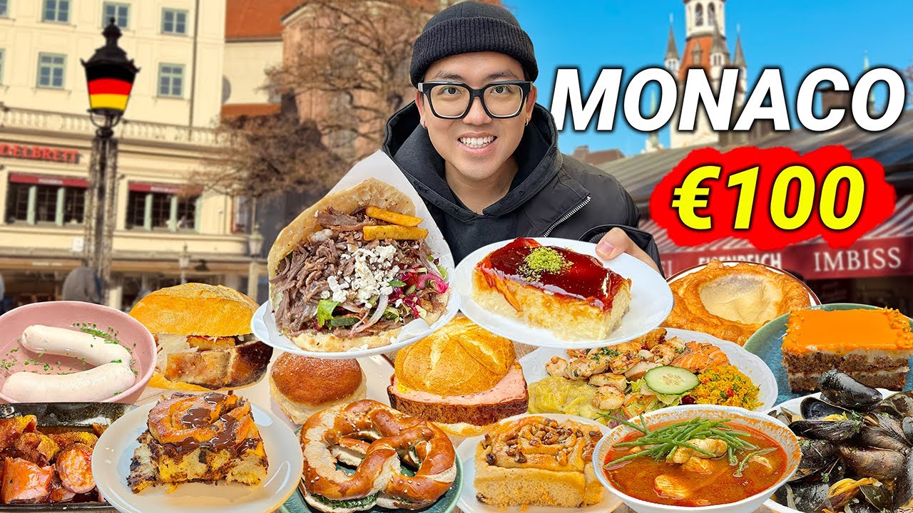 Челлендж €100: Лучший Стритфуд в Мюнхене 🇩🇪 Здесь бутерброд стоит ДЕШЕВЛЕ, чем кофе!!