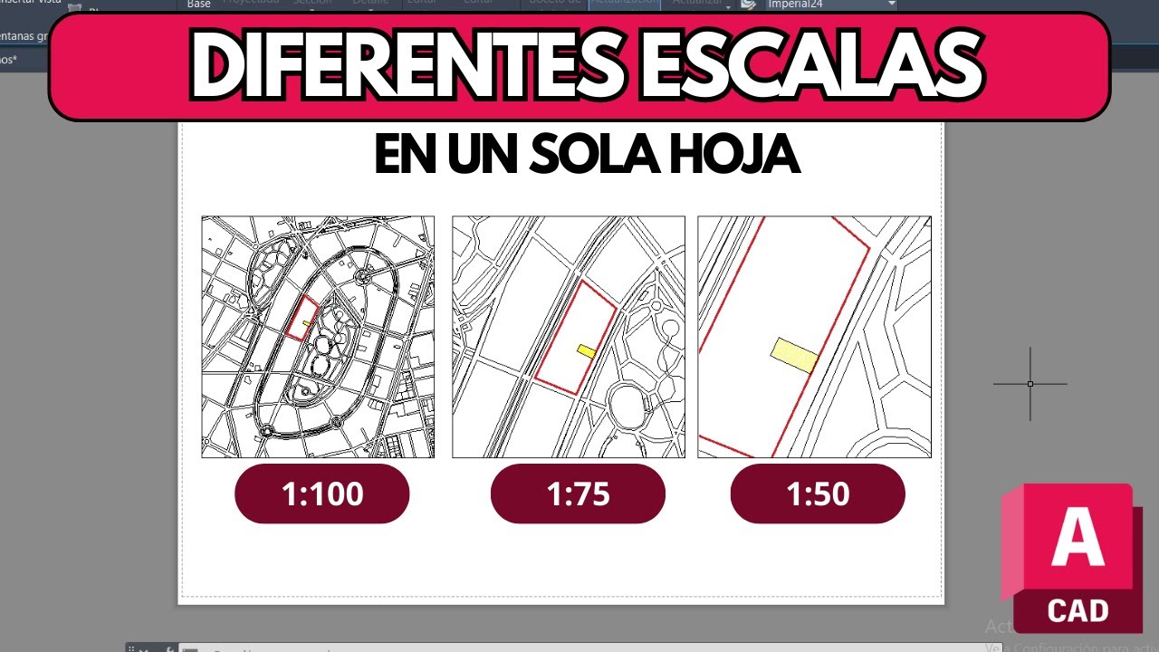 CONFIGURAR diferentes ESCALAS EN UNA SOLA HOJA AUTOCAD - LAYOUT