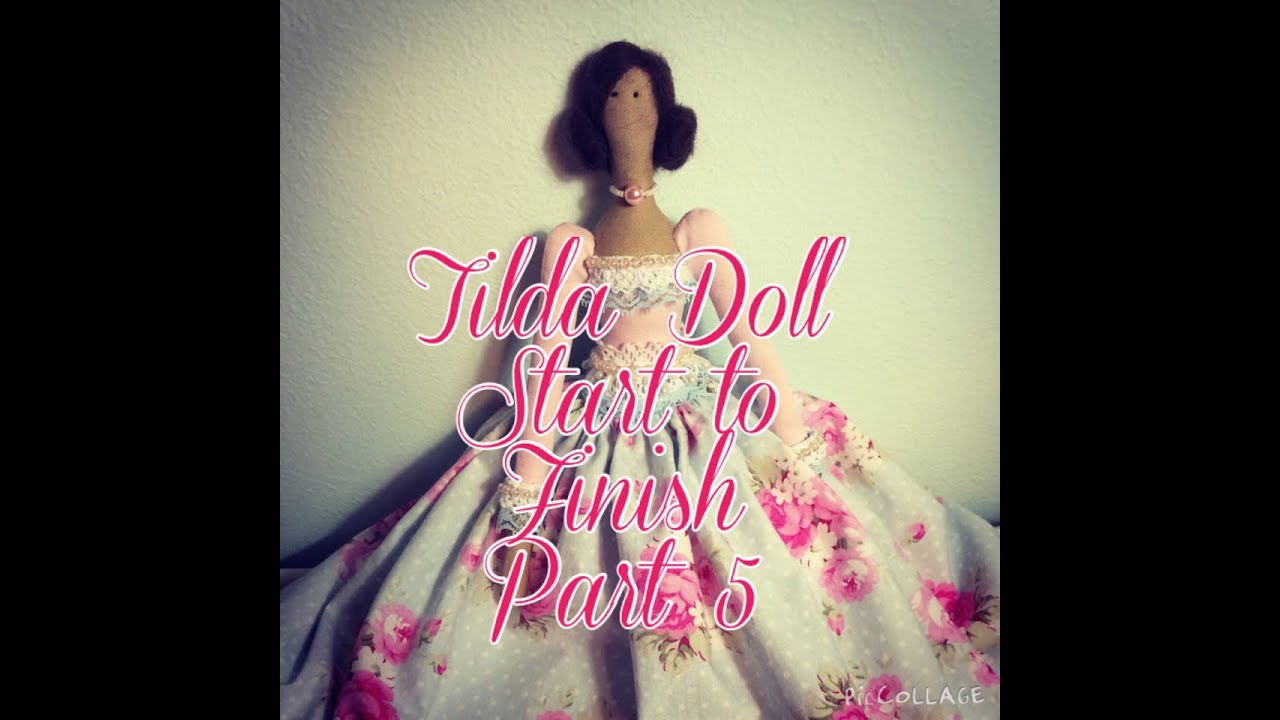 Tilda Doll Start to Finish Part 5 - Back Seam & Arms