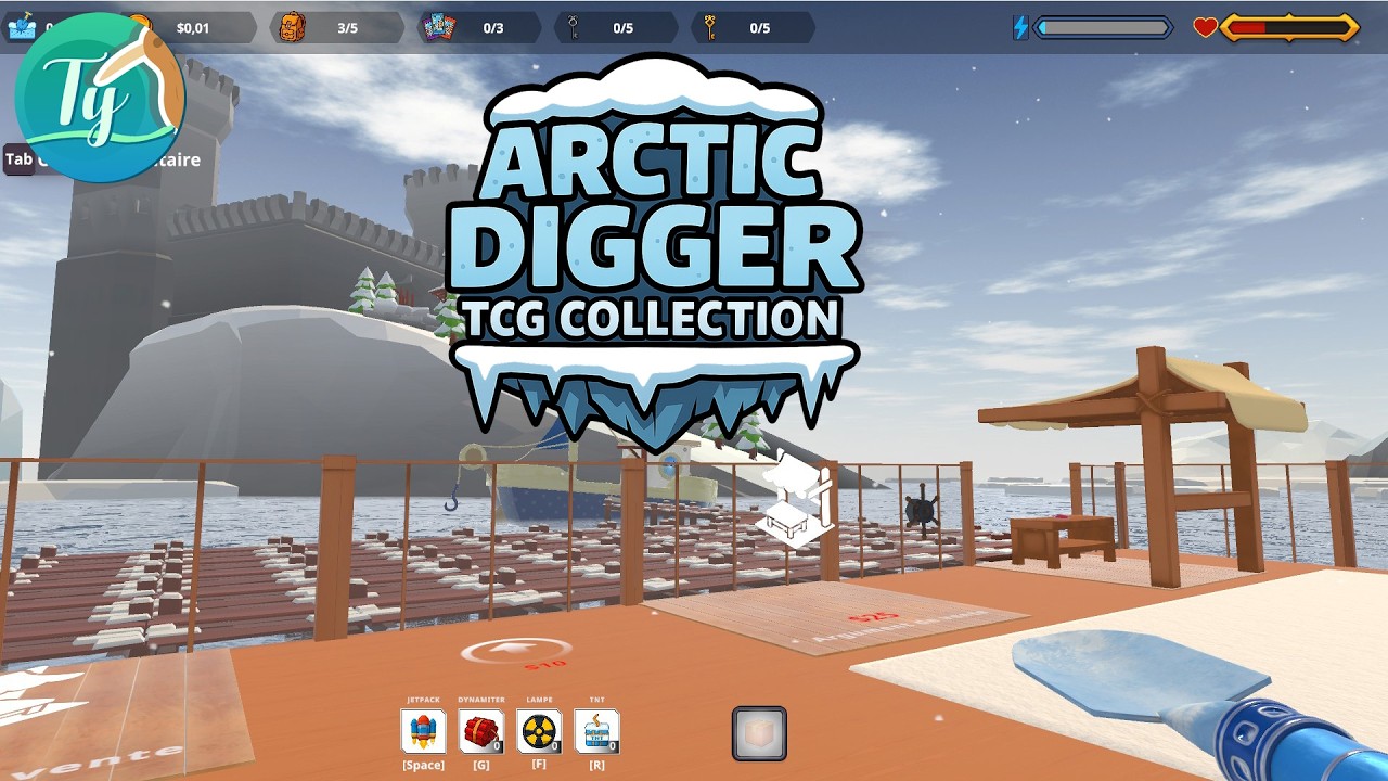 Arctic Digger TCG Collection: Collecter, fabriquer et améliorer son équipement dans l’Arctique