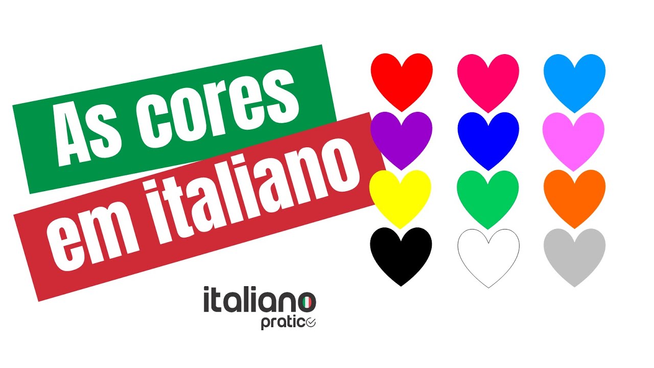 As cores em italiano