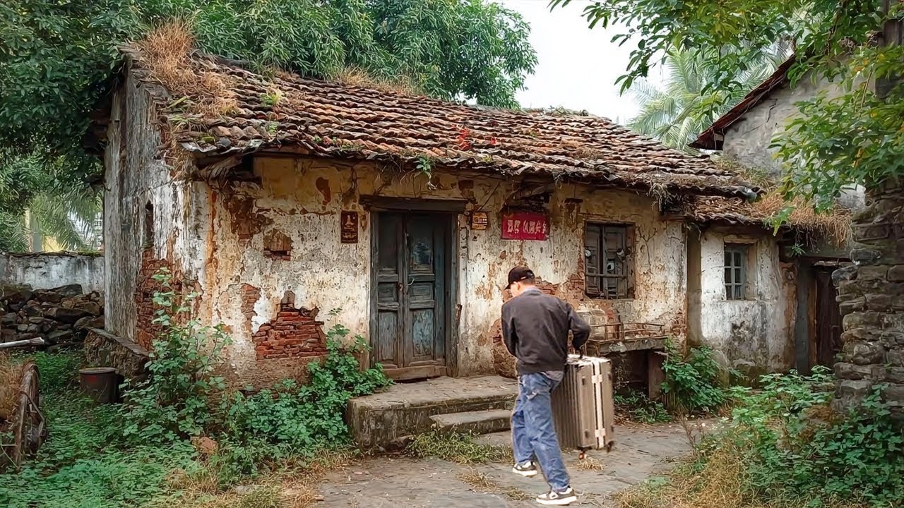 Son renovates impoverished mother's squalid house after father's death