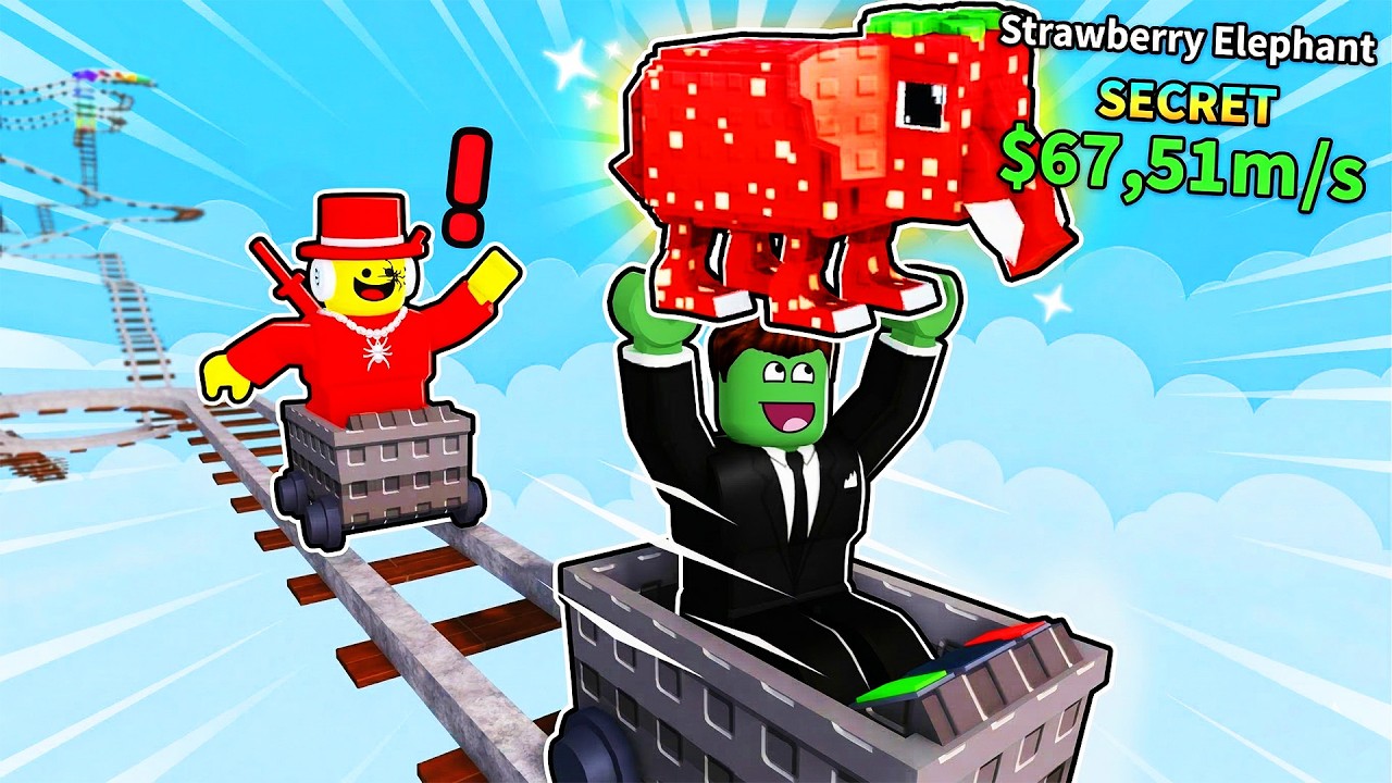 Incep ca un NOOB cu un Brainrot OP in Cart ride for Brainrots!