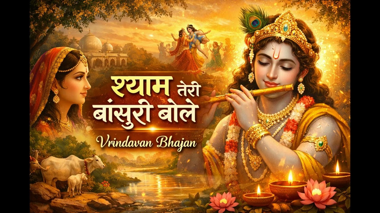 श्याम तेरी बांसुरी बोले | Krishna Bhajan | New Vrindavan Bhajan | Peaceful Devotional Song