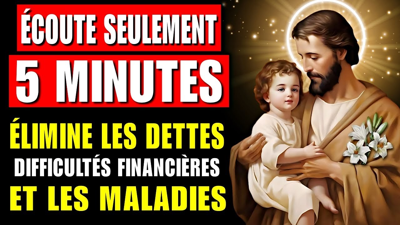 Prière à SAINT JOSEPH pour ÉLIMINER les dettes, débloquer toute situation financière.Prière du Matin