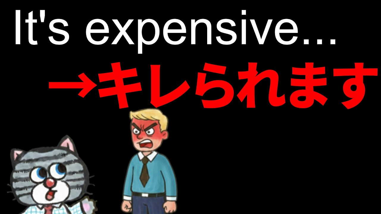 【警告!】expensive禁止。相手がカチンと来る日本人の英語