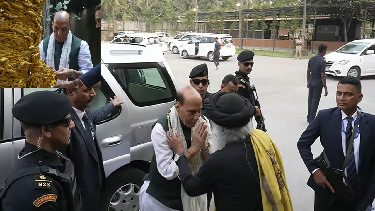 Defence Minister Rajnath Singh's Z+ Security in MahaShivaratri 2026 at Isha Yoga Center | YOYO TV Ka