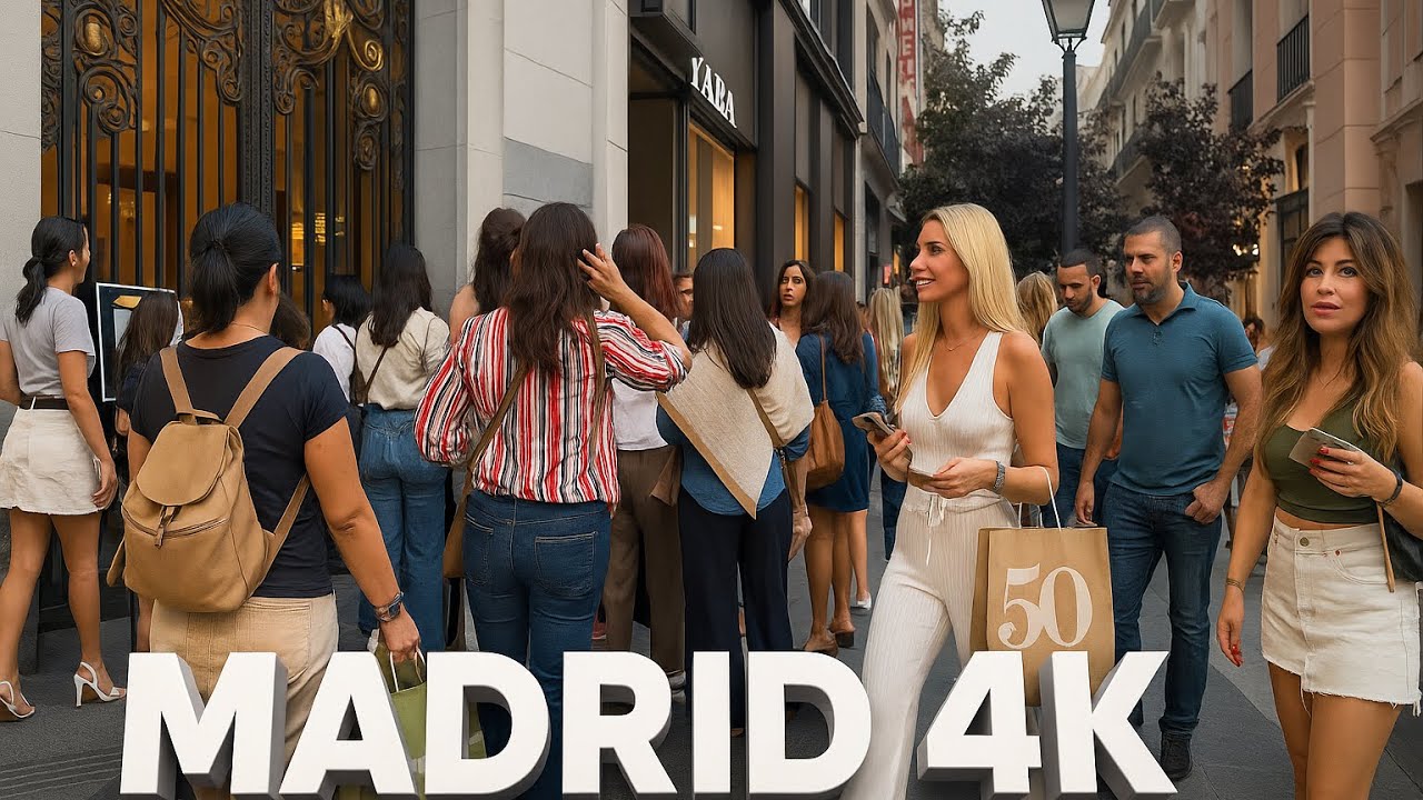 Discover the Heart of Madrid: Gran Vía Walking Tour [4K]