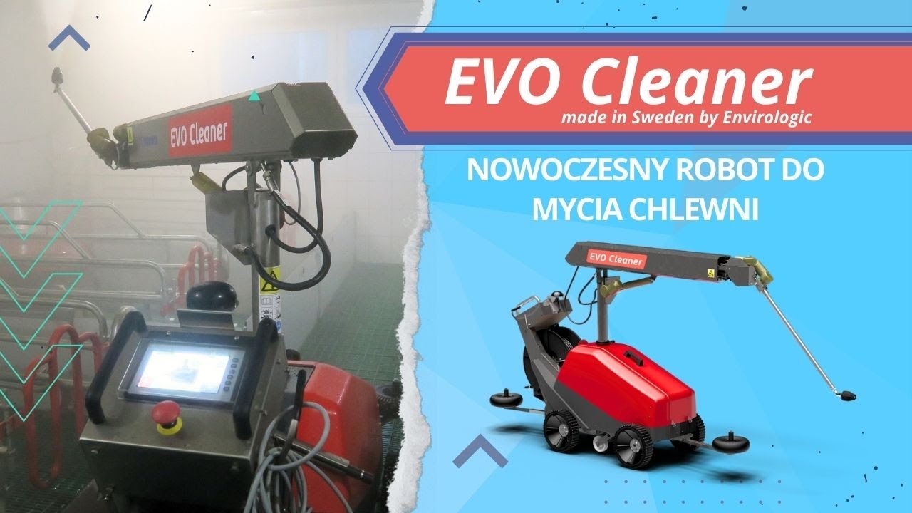 Robot Evo Cleaner - nowoczesny robot myjący na fermach trzody chlewnej.