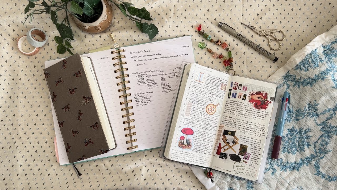 january in my journals // hobonichi weeks flip through