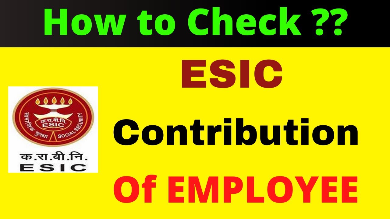 ESIC Employee Contribution || How to check ESIC Employee Contribution History @righttoknoww