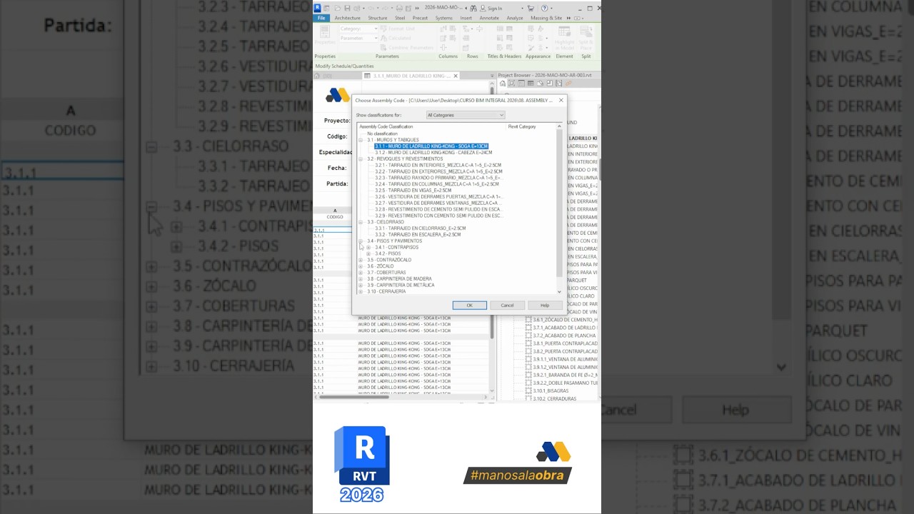 Curso metrados bim avanzando 📚🧑🏻&zwj;💻 #bim #revit #metrados