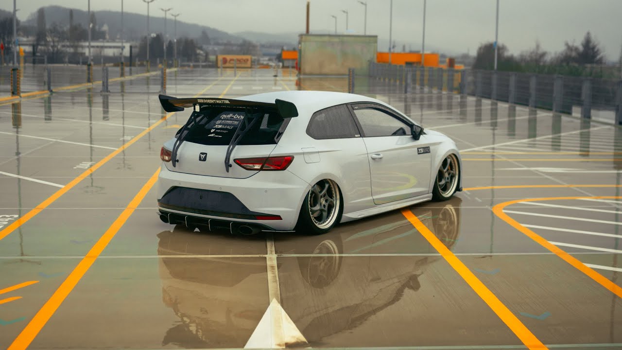 Unleashing the Bagged Seat Leon Cupra | Thrilling 4K Car Cinematic