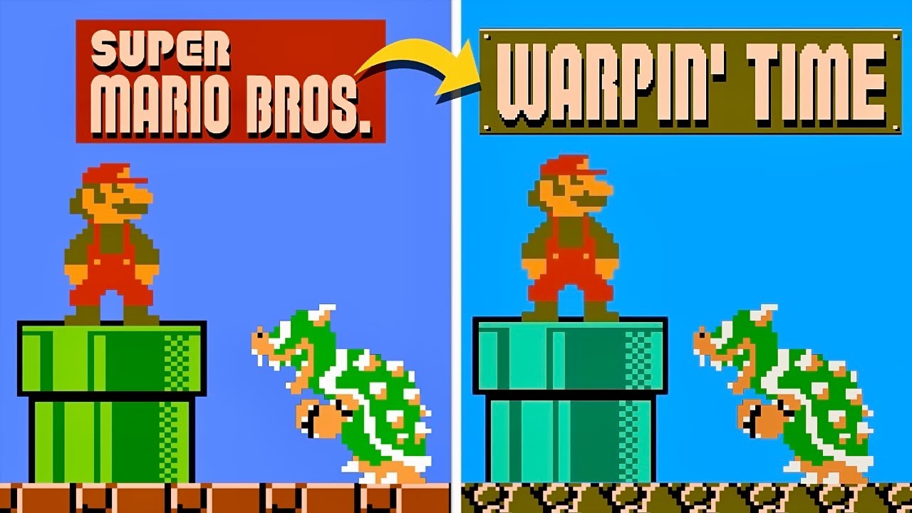 Warpin' Time - Super Mario Bros. NES Hack Playthrough