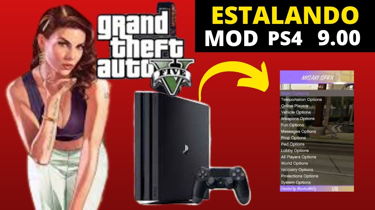 GTA 5 ESTALANDO MOD MENU NO PS4 GOLDHEN 9.00