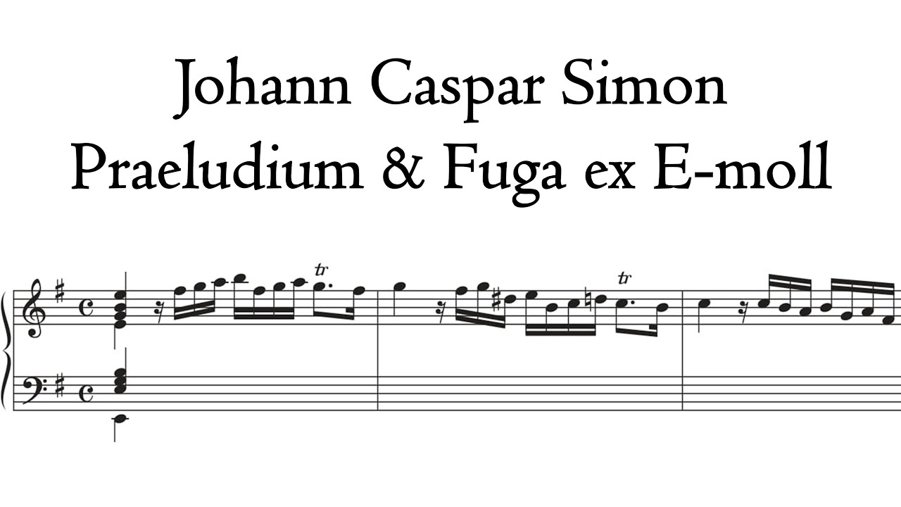 Simon - Praeludium & Fuge e-Moll / E Minor - Metzler organ, Poblet, Hauptwerk