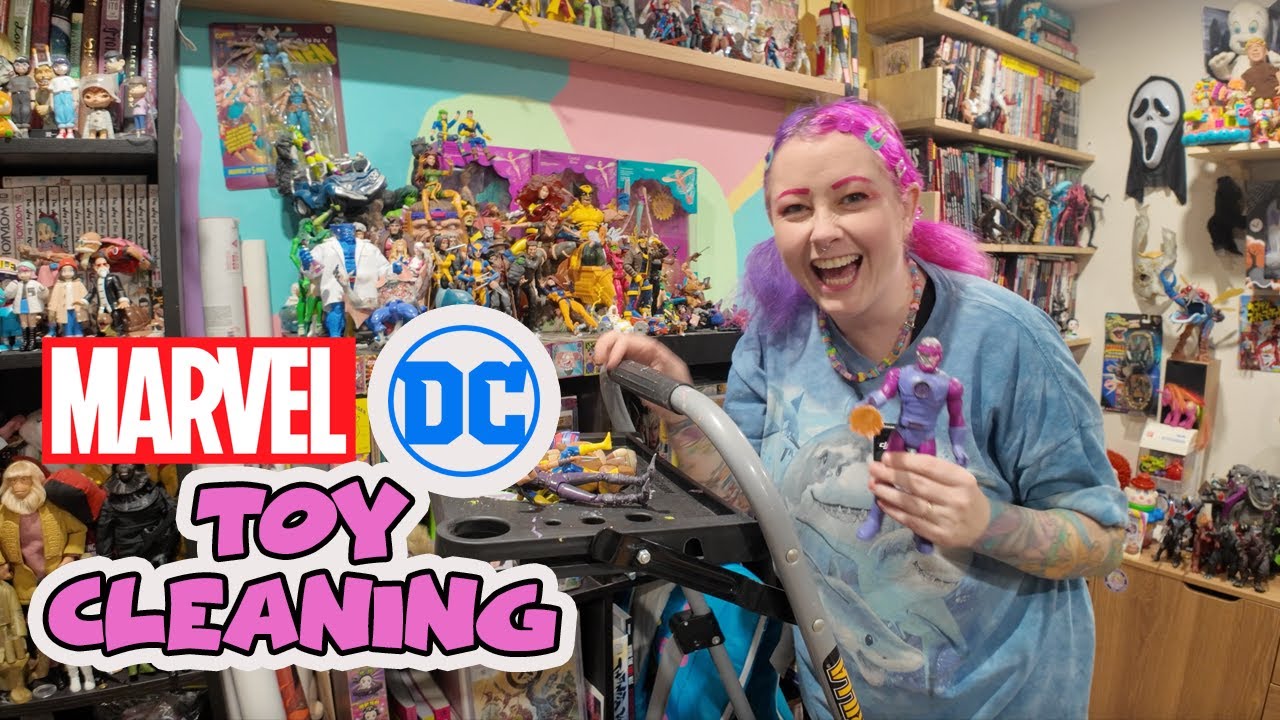 Marvel & DC Toy Cleaning Vlog