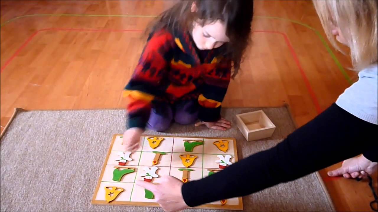 Bilimbo Naphegy Montessori eszközök - Téli hangulatú logikai játék