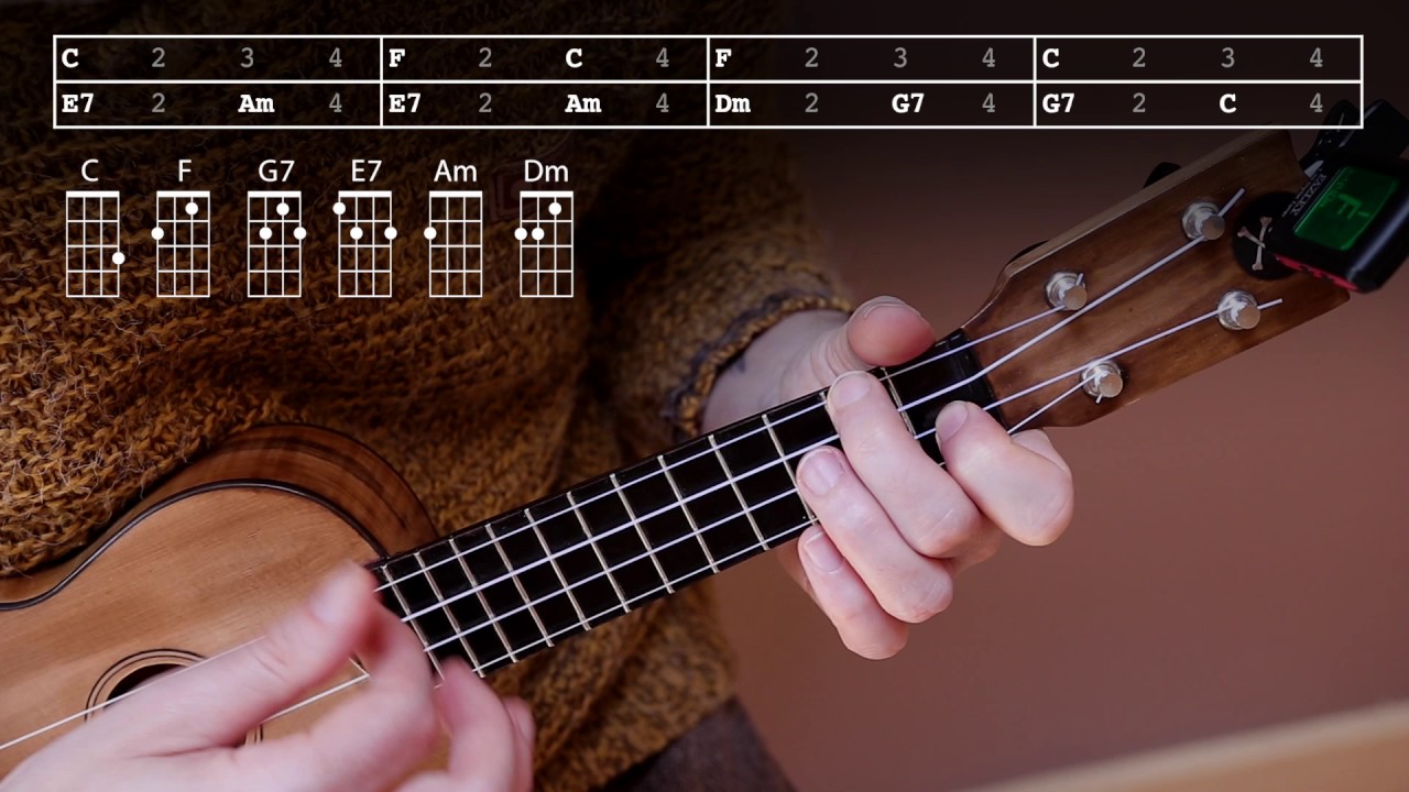 Giraf - C - F - G7 - E7 - Am - Dm
