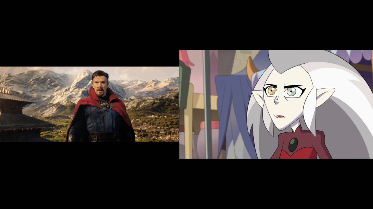 Doctor Strange in the Multiverse of Madness Trailer 2 (The Owl House style) Side-By-Side Comparison