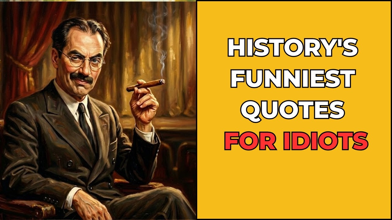 Funny Insults For People With Zero Common Sense From Groucho Marx | Most Brutal for Idiots
