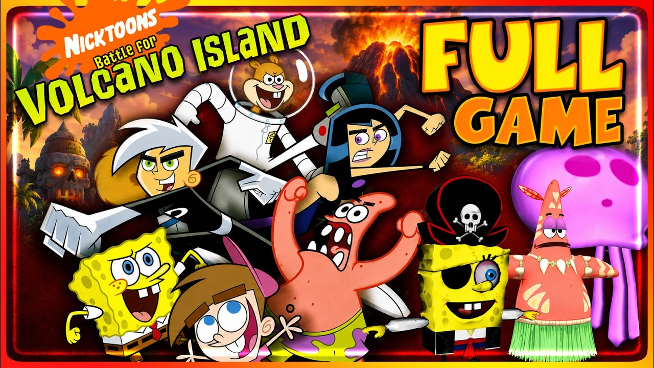 Nicktoons: Battle for Volcano Island FULL GAME Longplay (PS2, Gamecube)