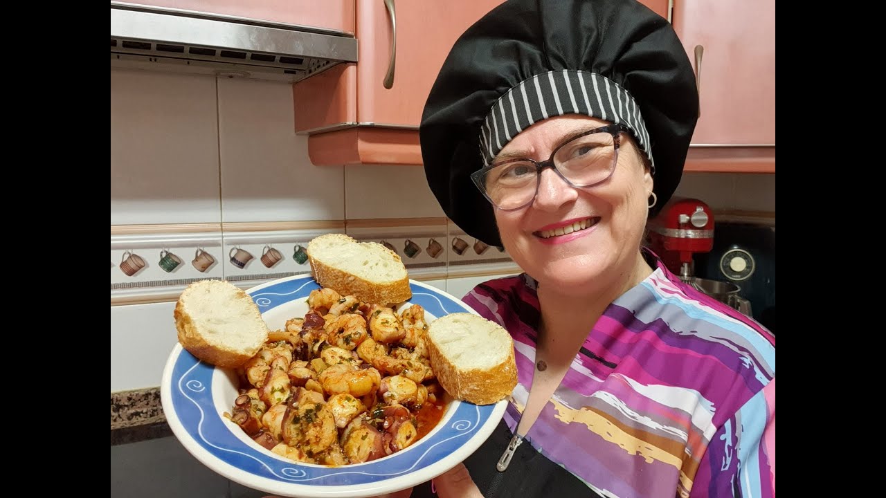 Gambas y Pulpo al ajillo