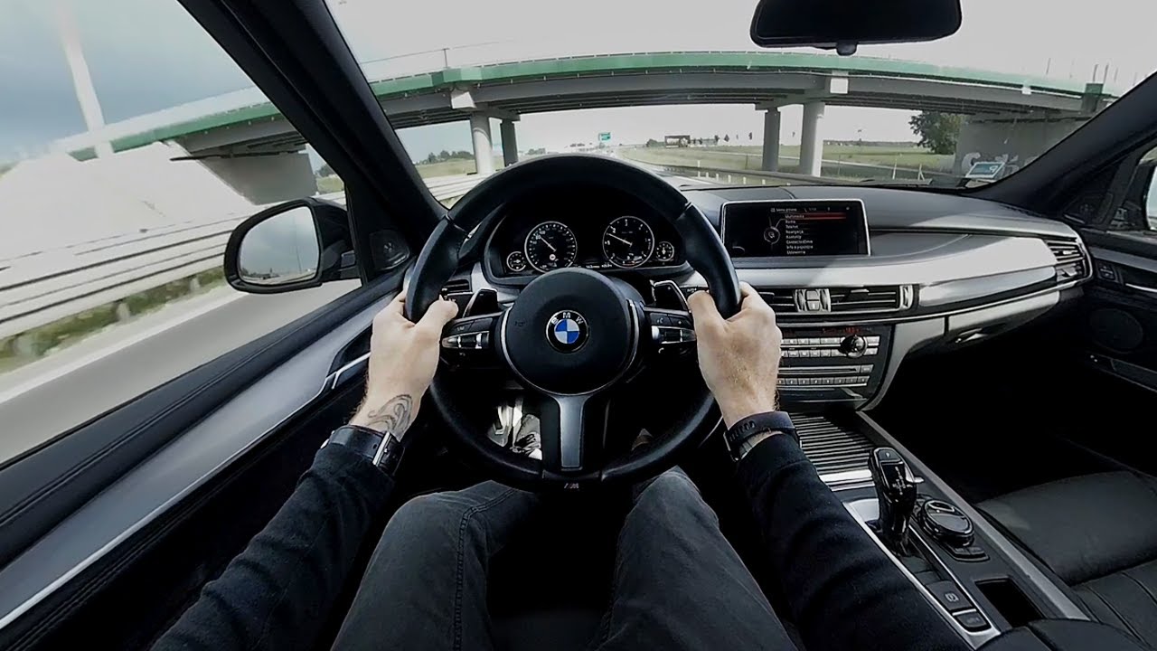 BMW X5 40D F15 M SPORT 313 KM | POV Onboard Drive 3D VR 180 4K