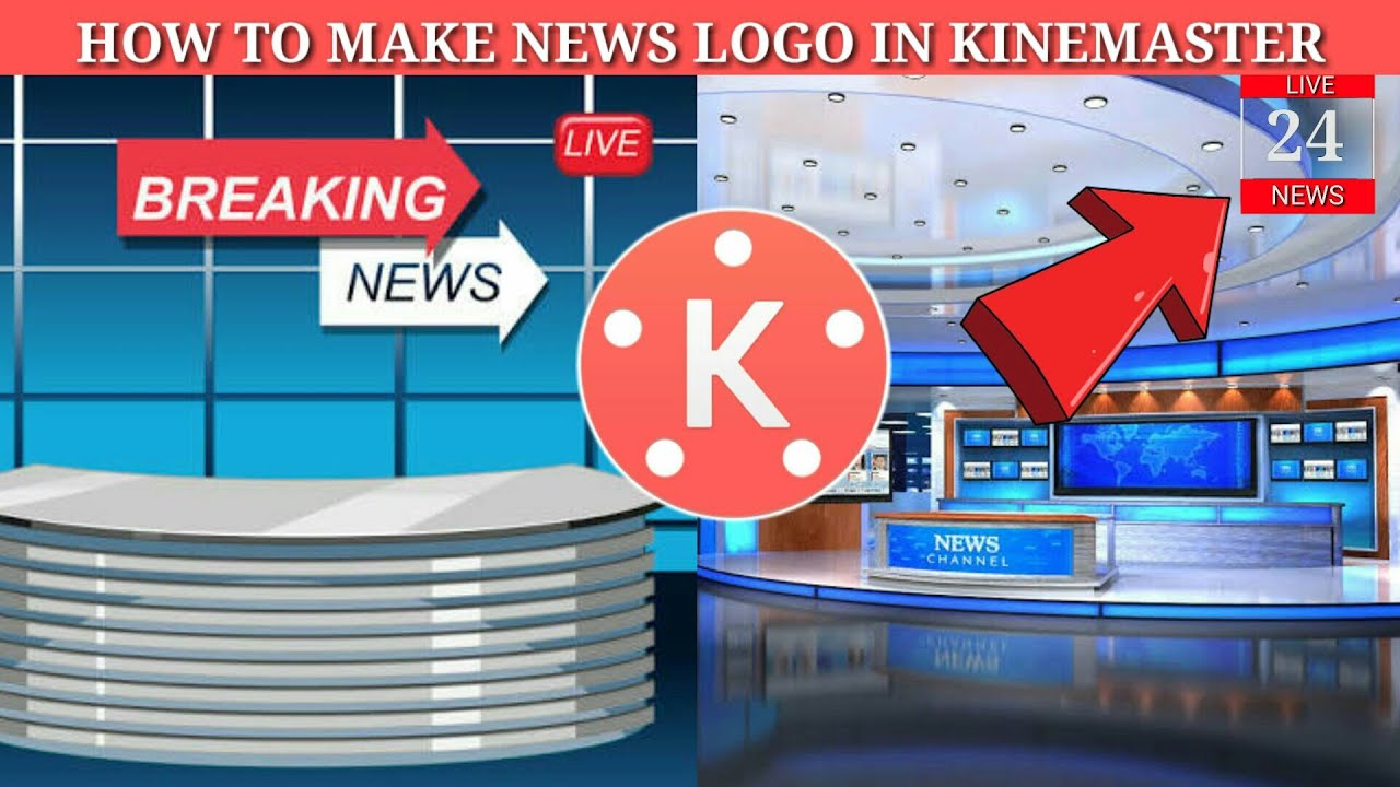 How to make rotating  news logo in kinemaster || Rotating logo in android ||kinemaster ka badashah