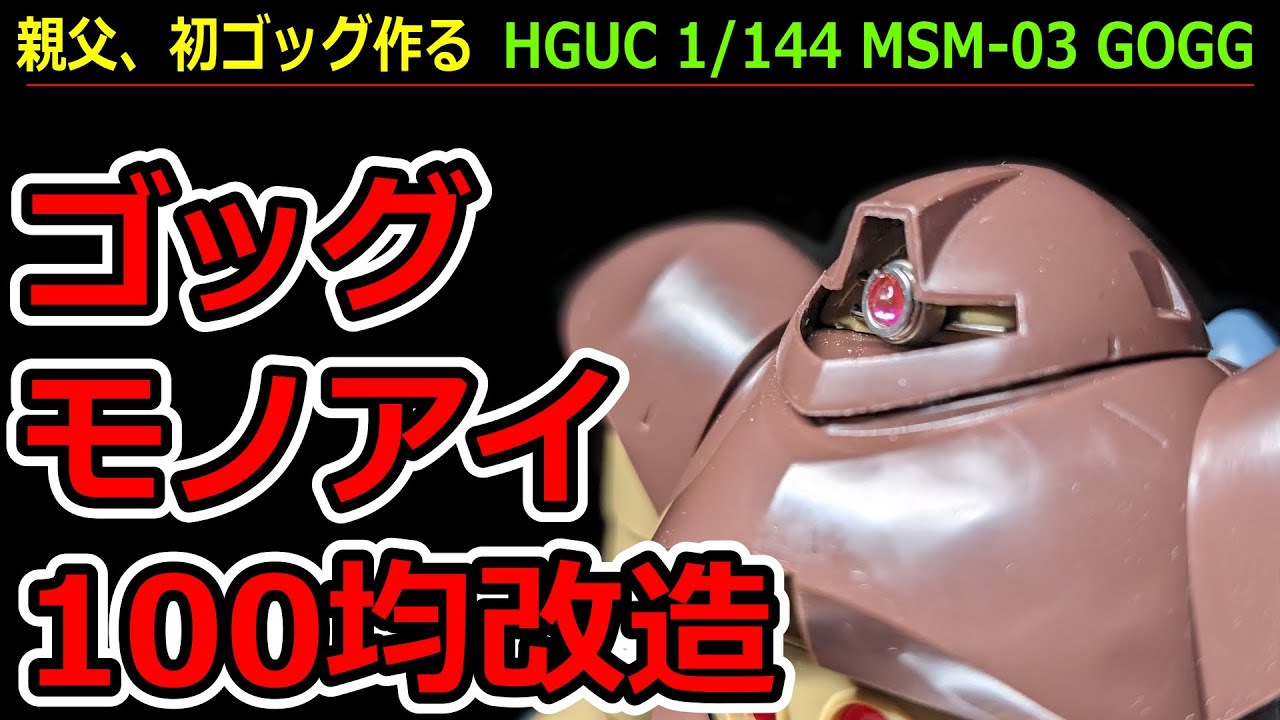 Одноглазая модификация Bandai HG MSM-03 GOGG, сделанная стариками