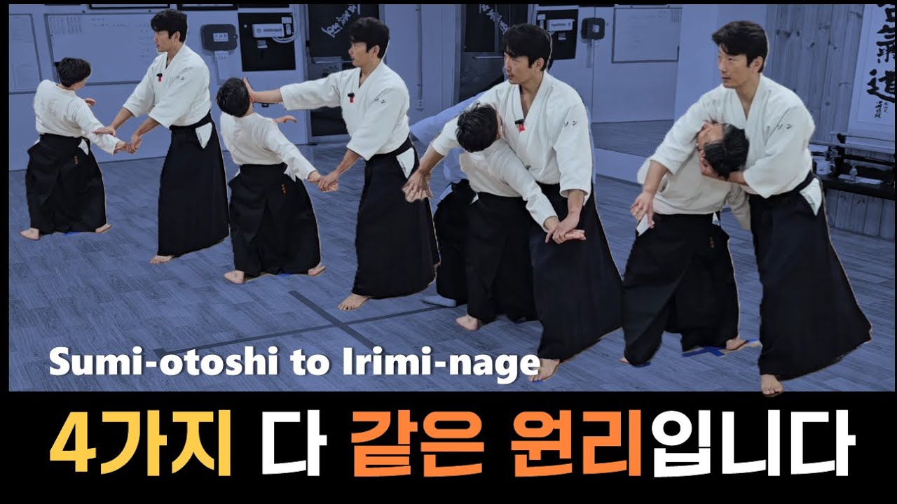 밀지마, 덮어서, 발로 던져(구석던지기/턱 치기/천지던지기/입신던지기) #아이키도 #인천 #Aikido #Incheon #Korea