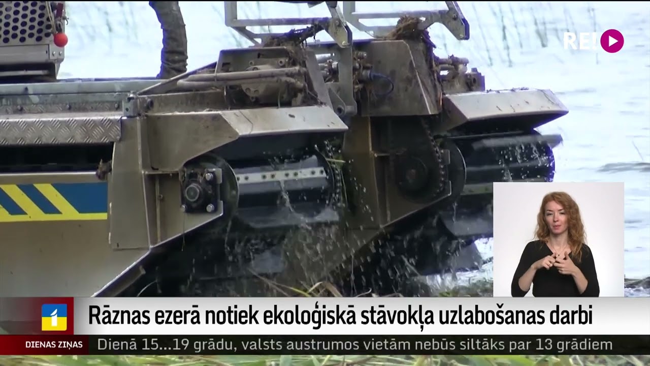 Rāznas ezerā notiek ekoloģiskā stāvokļa uzlabošanas darbi
