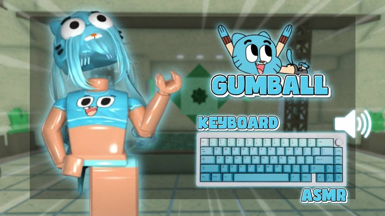 PLAYING MM2 AS GUMBALL + KEYBOARD ASMR! *CRAZY TRICKSHOTS*
