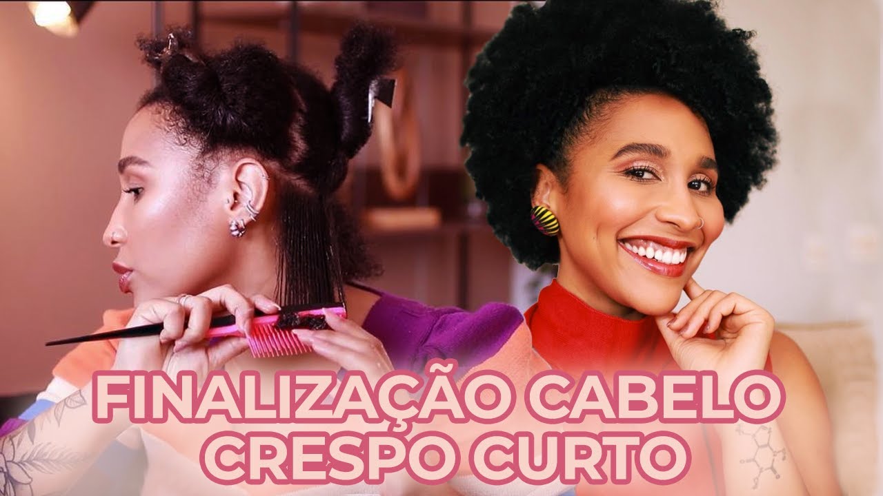 FINALIZAÇÃO PARA CABELOS CRESPOS E CACHEADOS CURTOS