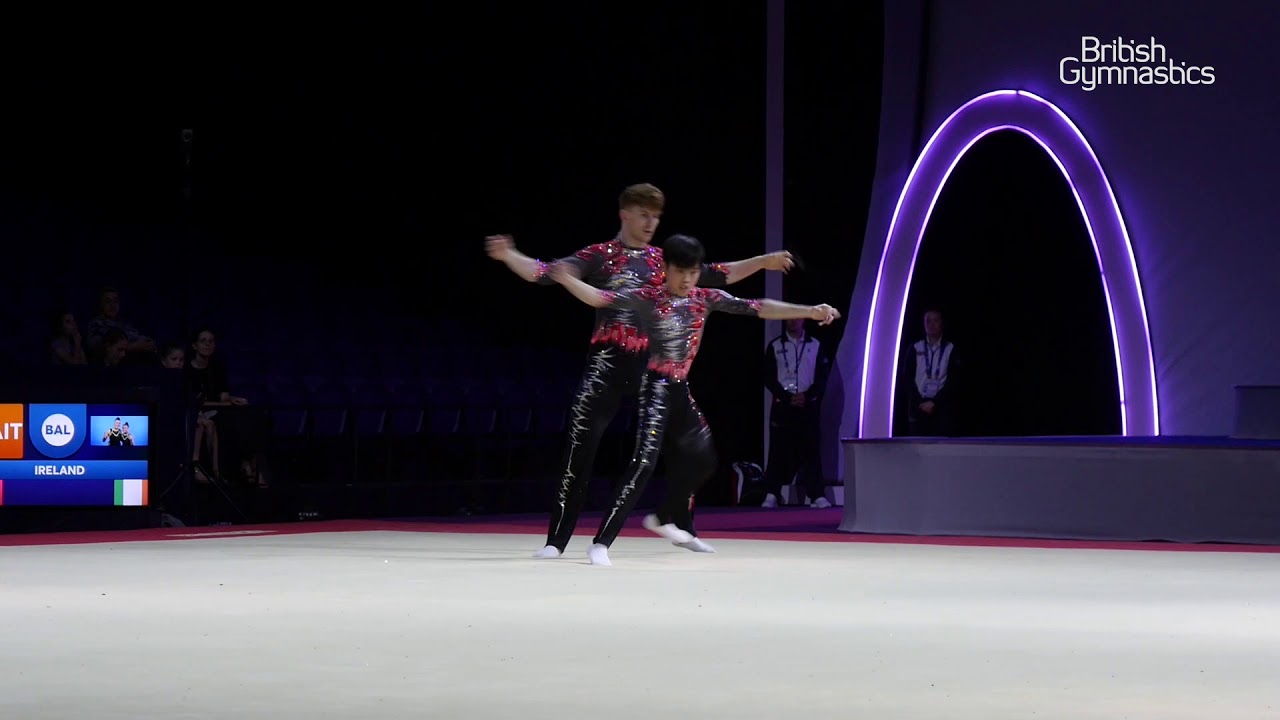 Jeffery, Lim - SILVER - Men's Pair Dynamic Final - 2019 Acrobatic European Championships