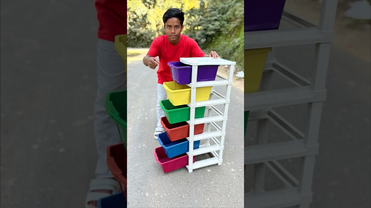 Home Storage 6 Layer Coloring Plastic Drawer Unboxing