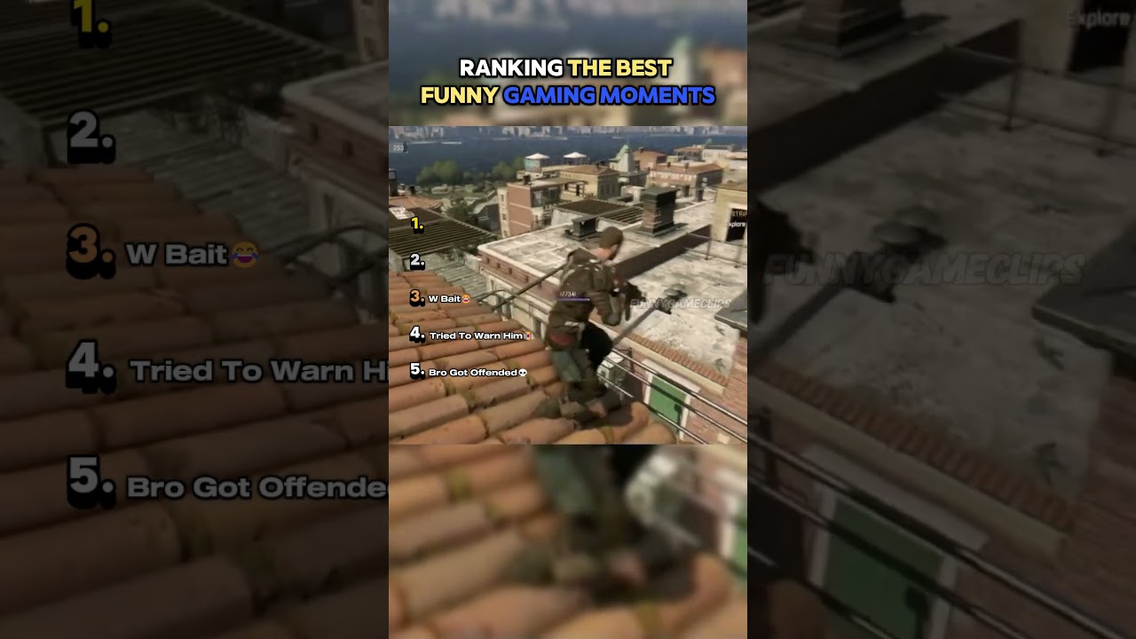Ranking The FUNNIEST GAMING Moments Ever🤣🔥