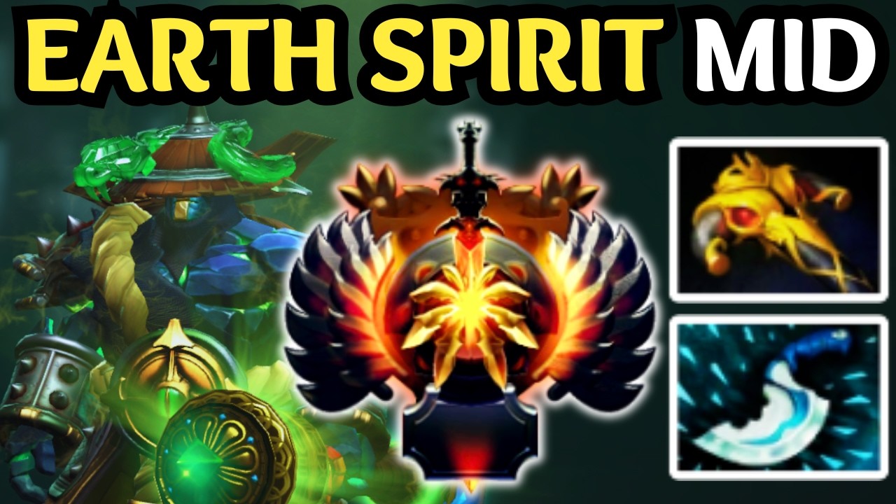 🔥 EARTH SPIRIT MID IS SECRETLY BROKEN THIS PATCH | DOTA 2 🔥