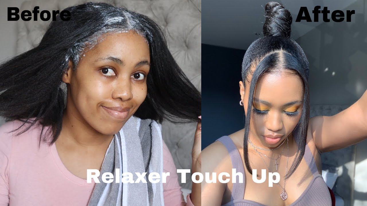 RELAXER TOUCH UP | HOW I RELAX MY HAIR AT HOME