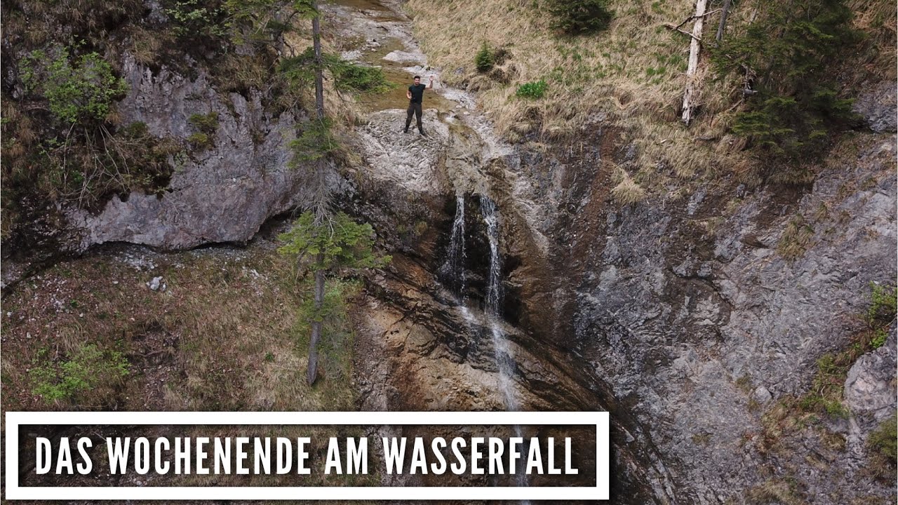 Das Wochenende am Wasserfall | Waldcamp | Lagerbau | &Uuml;bernachtung in der Natur