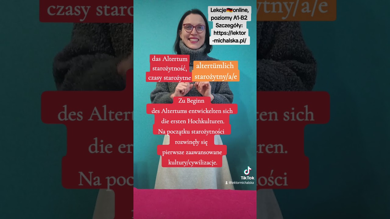 Das Altertum vs. altert&uuml;mlich. Lekcja 489 #deutschlehrerin #niemieckimichalska #deutscha1a2b1b2