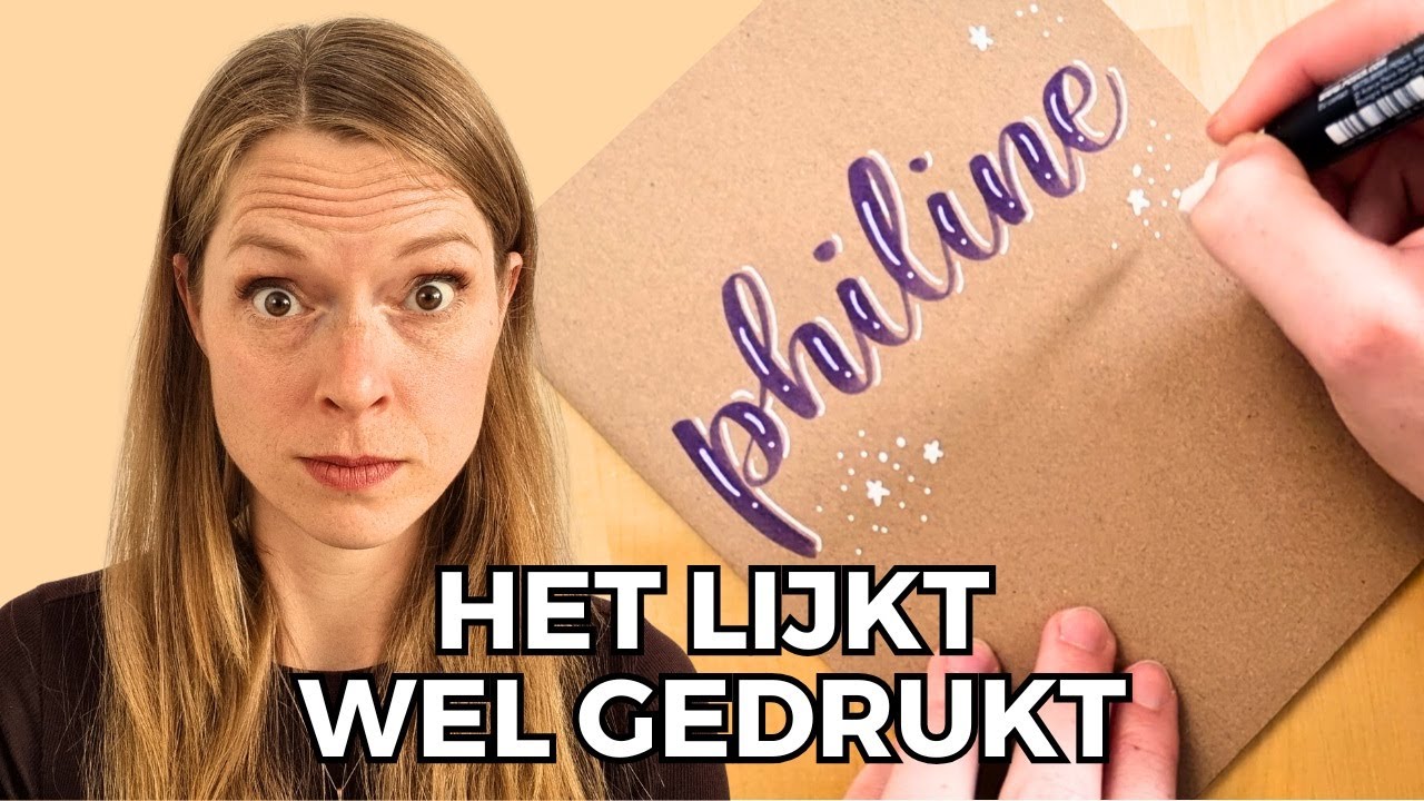 Brushletteren voor beginners | Zo schrijf je een naam mooi op een schrift