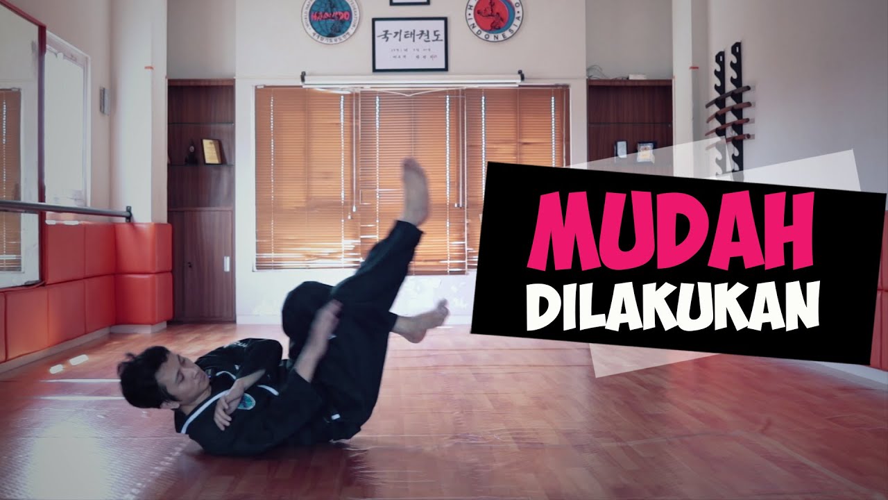 3 langkah belajar jatuhan samping untuk pemula.