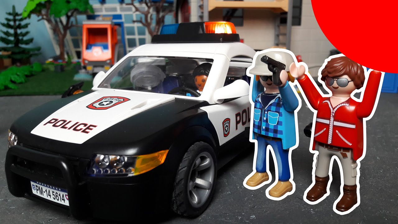 Die Trickbetrüger / Explosion Baustelle - Playmobil Polizei Film deutsch - stop motion