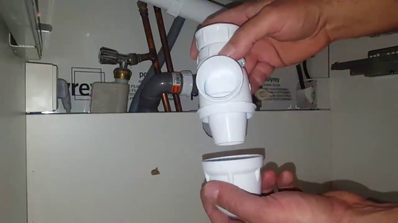 COMMENT DEBOUCHER UN SIPHON EVIER - TUTO VIDEO - PLOMBERIE