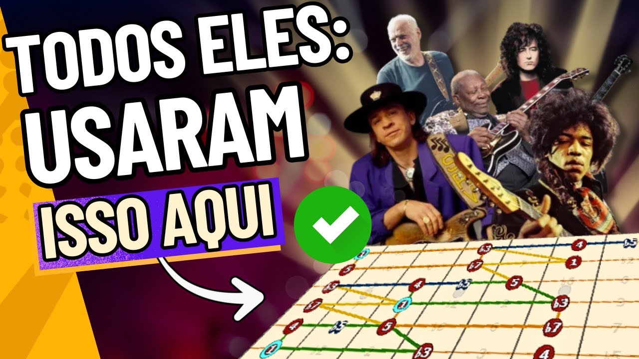 As Rotas de Pentatônica que os MAIORES GUITARRISTAS usaram para ter FLUIDEZ e MUSICALIDADE nos SOLOS