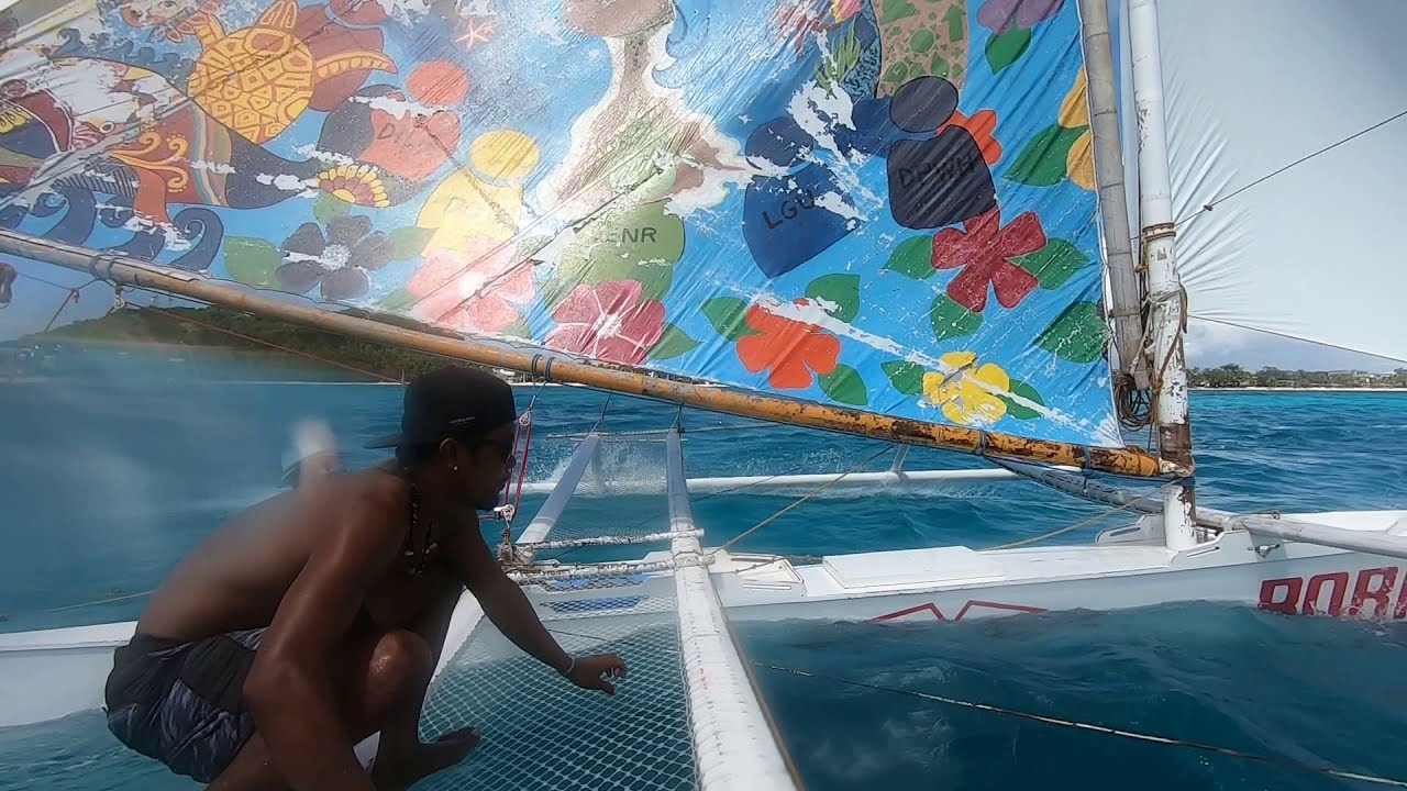 Taking a Boracay paraw for a burn in a solid 20kt westerly wind