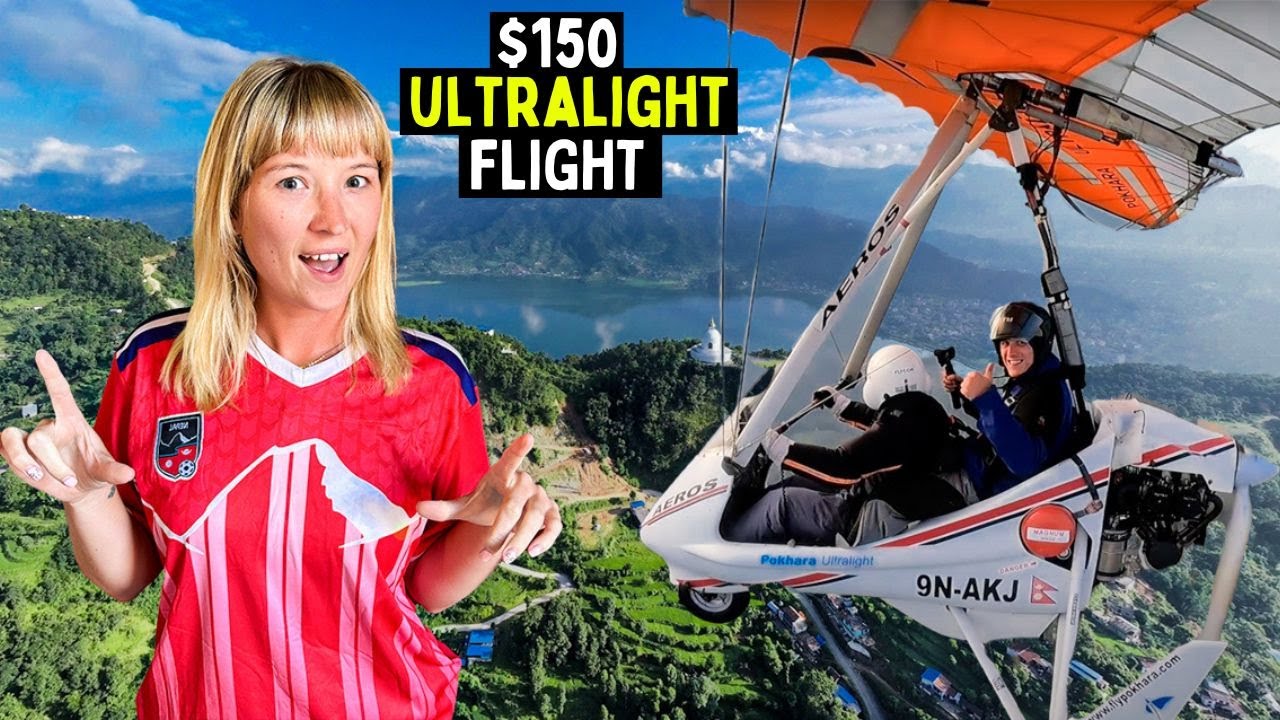 Flying in the WORLD&rsquo;S Smallest Plane🇳🇵Ultralight Pokhara, NEPAL