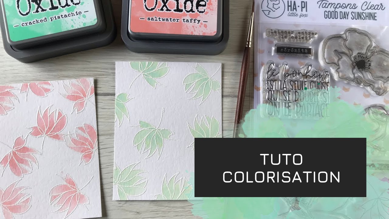 TUTO SCRAP | COMMENT UTILISER LES ENCRES DISTRESS OXIDE POUR LA COLORISATION