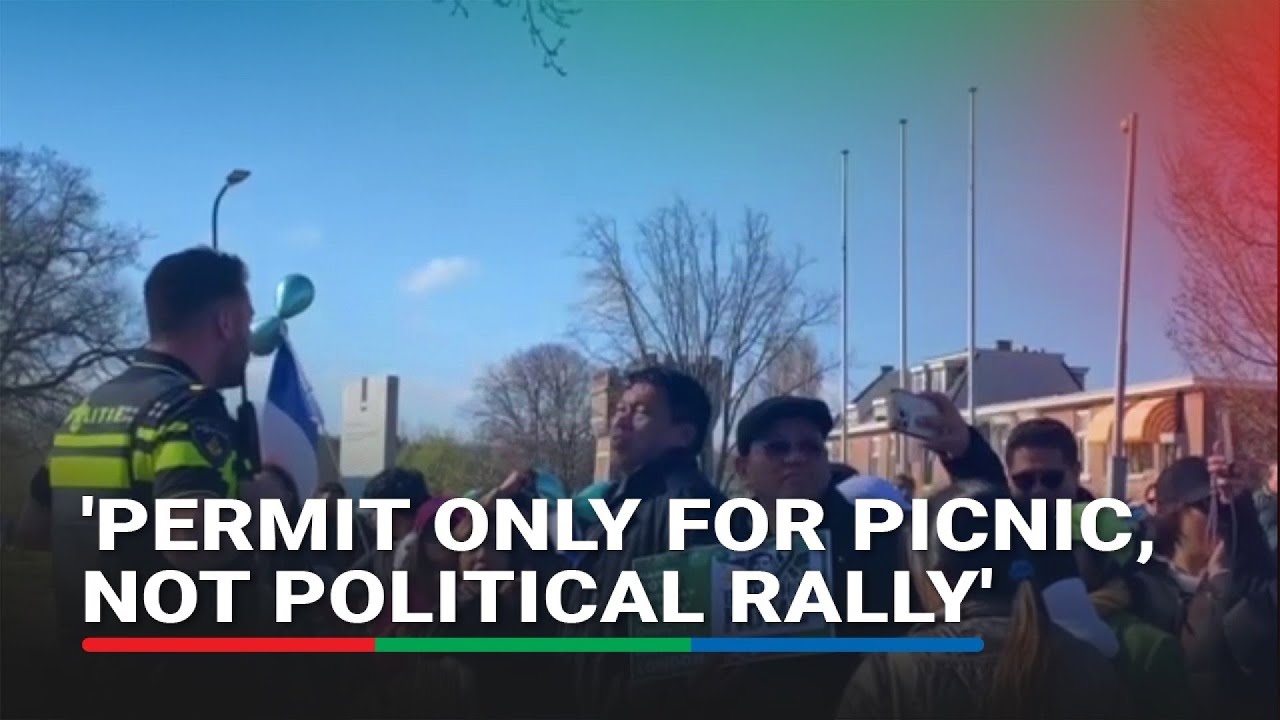 'Permit only for picnic': Dutch police warn Duterte supporters near ICC detention center